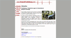 Desktop Screenshot of notarztfortbildung.com