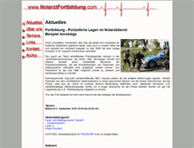 Tablet Screenshot of notarztfortbildung.com
